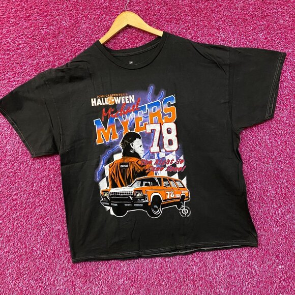 John Carpenter's Halloween Michael Myers Racing 78 T-Shirt 2XL - Picture 3 of 4